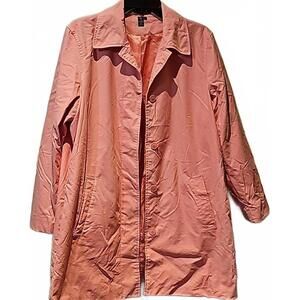 Chaps Barbie pink trench coat.  Size L